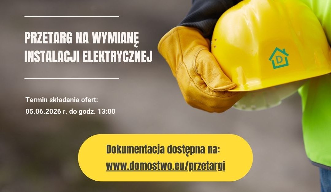 Przetarg na wymianę instalacji elektrycznej